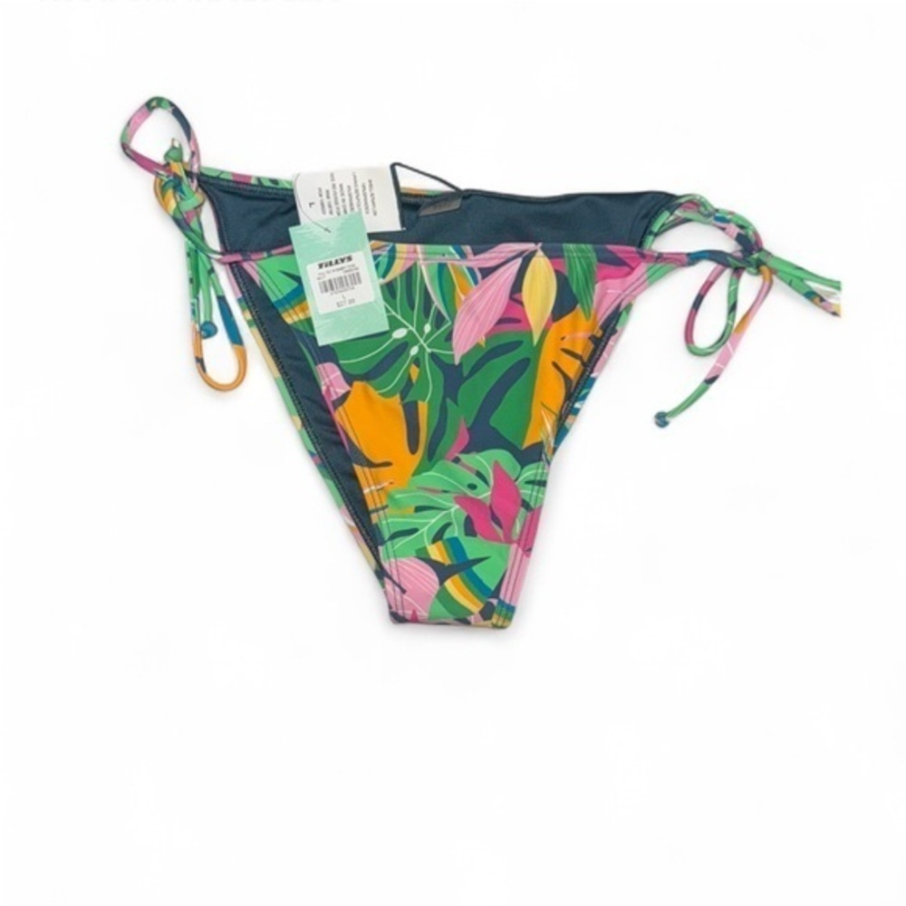 Full Tilt Women’s Size Large NWT Tropical Print Bikini Bottoms Tie at the Side
